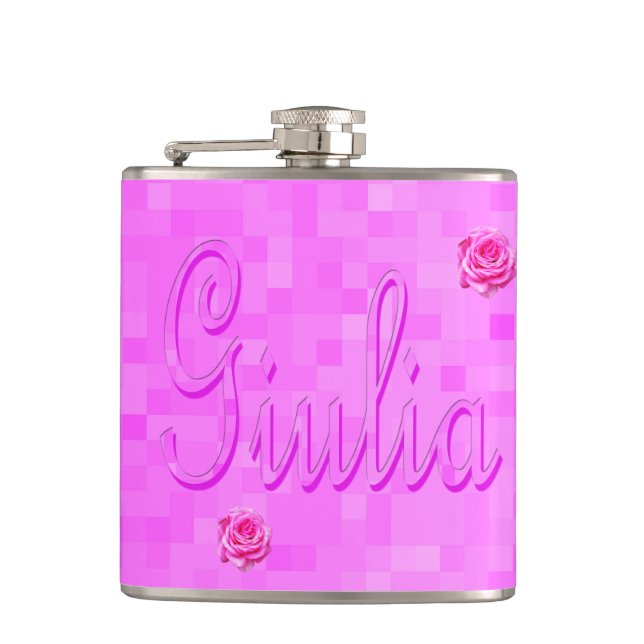 Giulia Namn Logotyp om Rosa, Fickplunta (Framsidan)