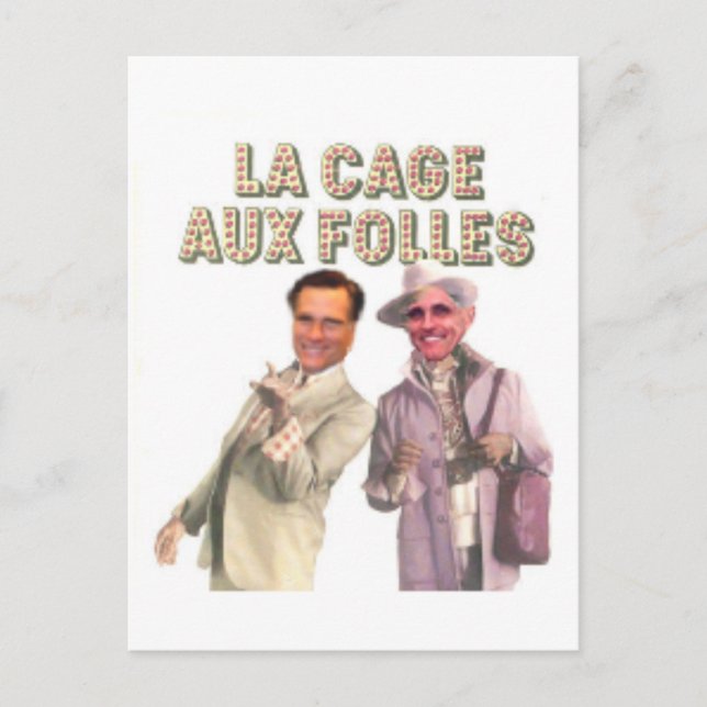 GIULIANI ROMNEY-vykort Vykort (Framsida)