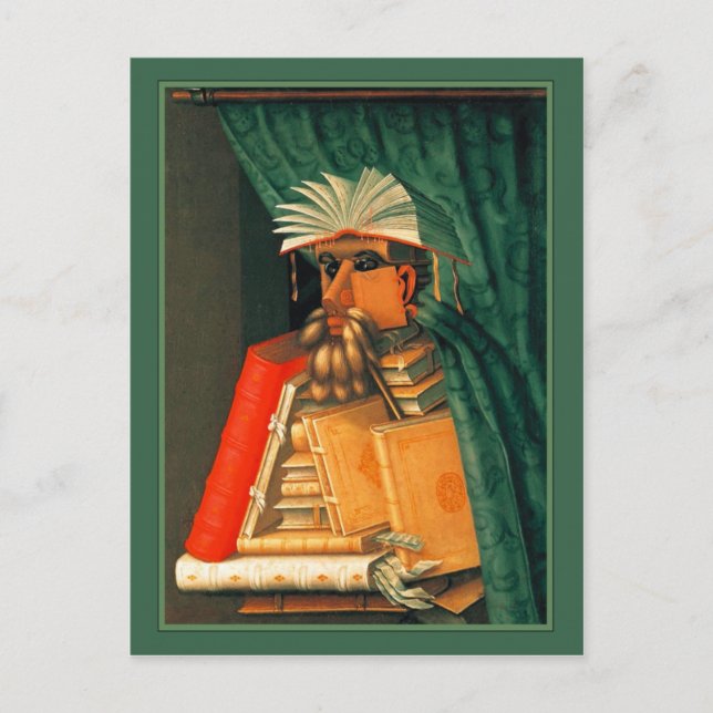 Giuseppe Acrimoldo, bibliotekarien Vykort (Framsida)