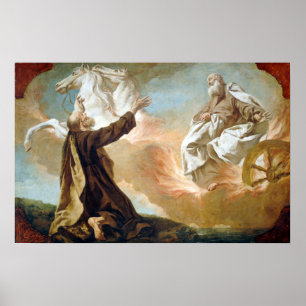 Giuseppe Angeli Elijah tog upp i en Chariot Poster