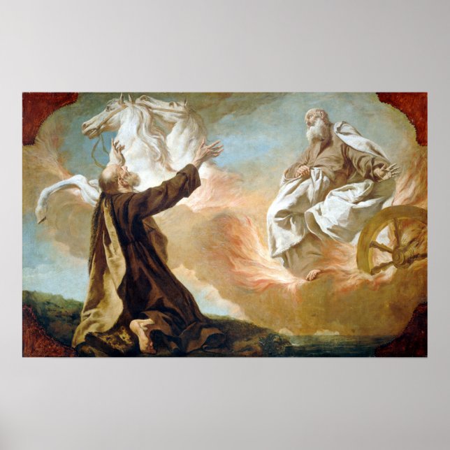 Giuseppe Angeli Elijah tog upp i en Chariot Poster (Framsidan)