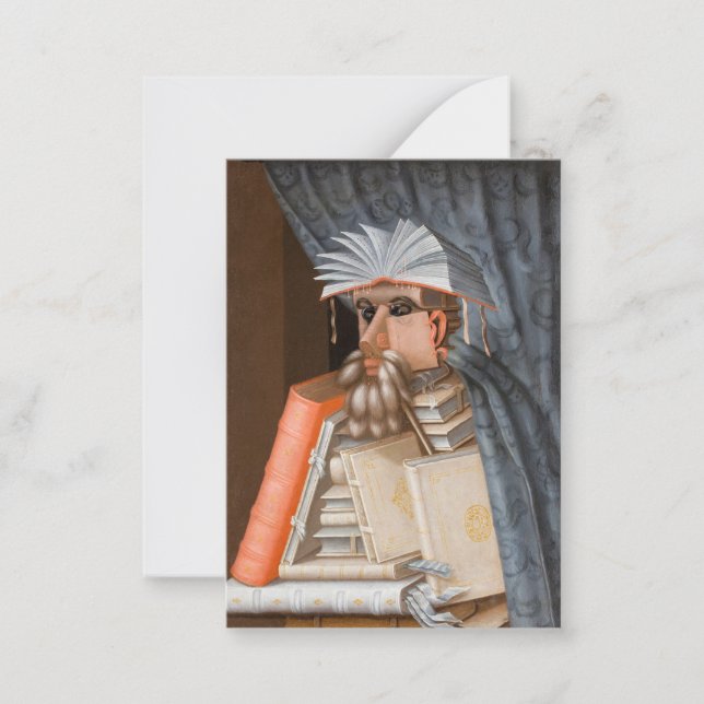 Giuseppe Arcimboldo - bibliotekarien Anteckningskort (Framsida)