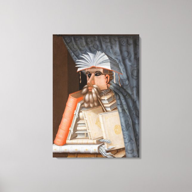 Giuseppe Arcimboldo - bibliotekarien Canvastryck (Framsida)