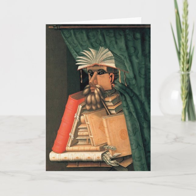 Giuseppe Arcimboldo - bibliotekarien Kort (Framsida)