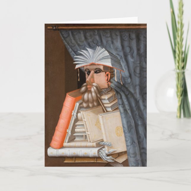 Giuseppe Arcimboldo - bibliotekarien Kort (Framsida)