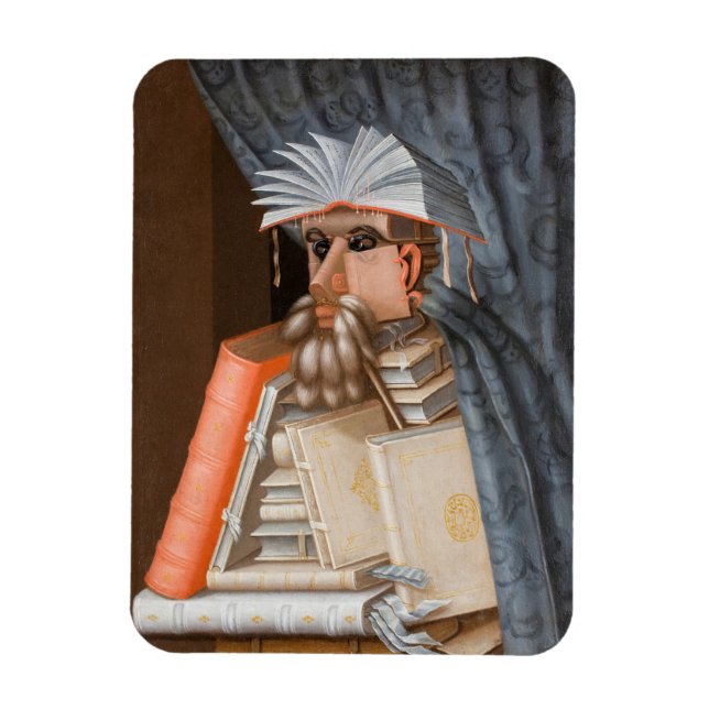 Giuseppe Arcimboldo - bibliotekarien Magnet (Vertikal)