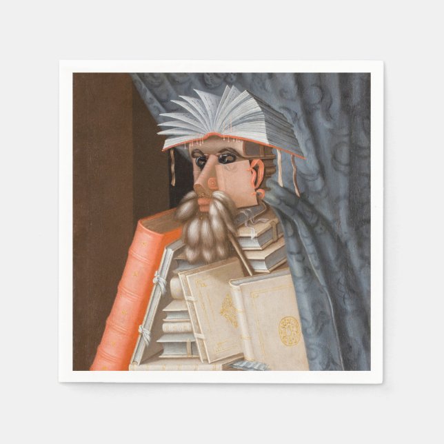 Giuseppe Arcimboldo - bibliotekarien Pappersservett (Framsidan)