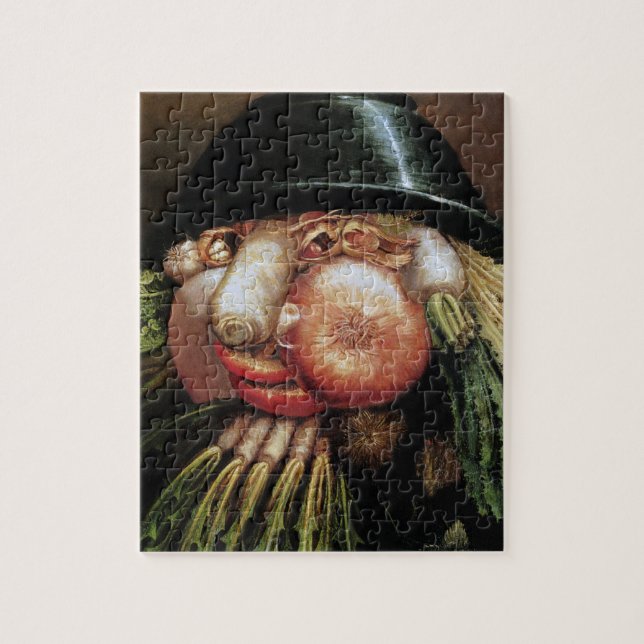 Giuseppe Arcimboldo; Den gröna specerihandlaren, Pussel (Vertikal)