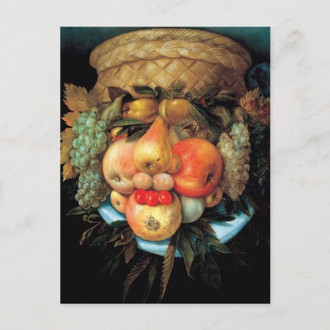 Giuseppe Arcimboldo - Fruit Basket Vykort (Framsida)