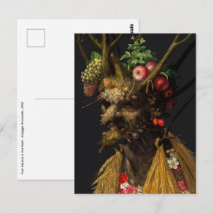 Giuseppe Arcimboldo - Fyra årstider i ett huvud Vykort