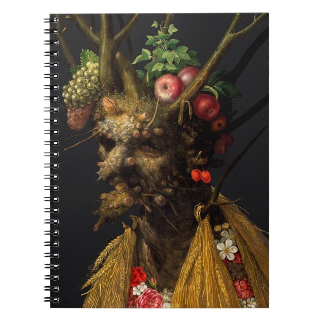 Giuseppe Arcimboldo - fyra säsong i ett huvud Anteckningsbok (Framsidan)