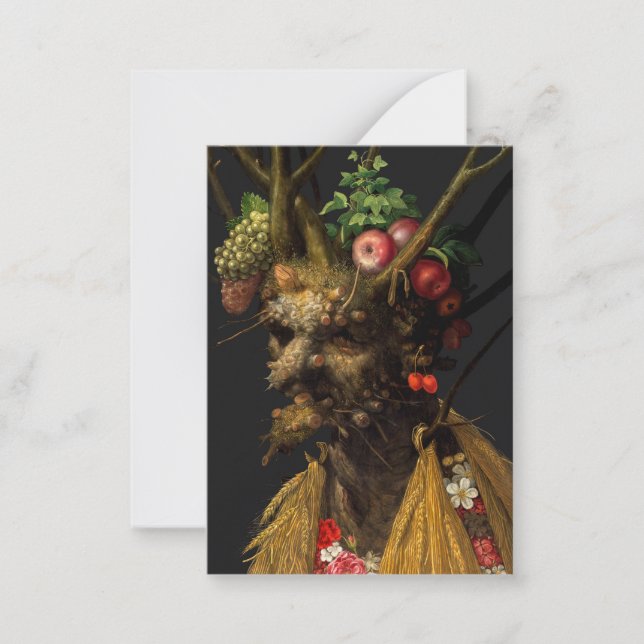 Giuseppe Arcimboldo - fyra säsong i ett huvud Anteckningskort (Framsida)