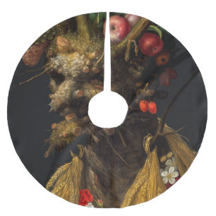 Giuseppe Arcimboldo - fyra säsong i ett huvud Julgransmatta Borstad Polyester