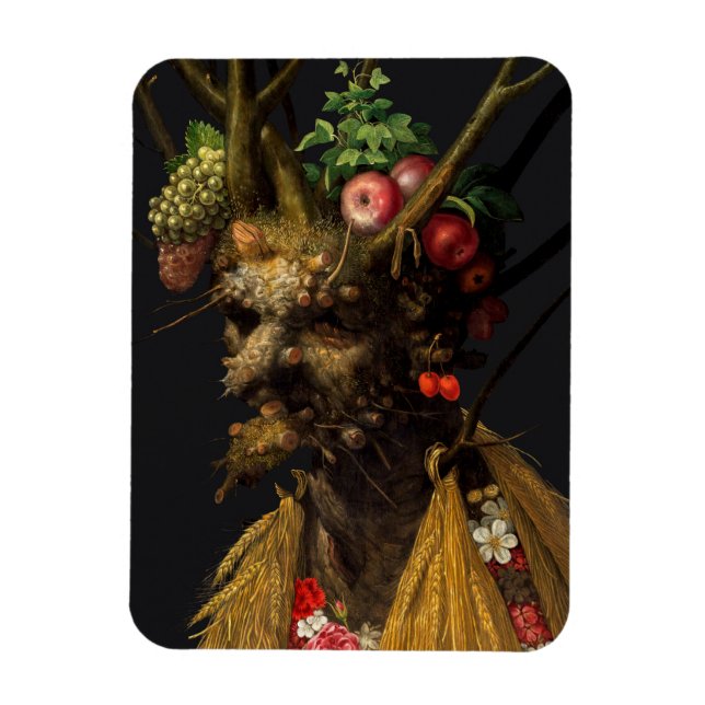 Giuseppe Arcimboldo - fyra säsong i ett huvud Magnet (Vertikal)