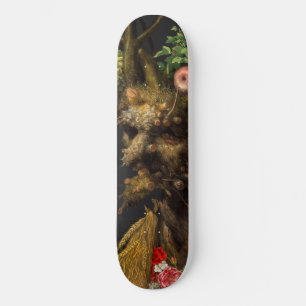 Giuseppe Arcimboldo - fyra säsong i ett huvud Mini Skateboard Bräda 18,5 Cm