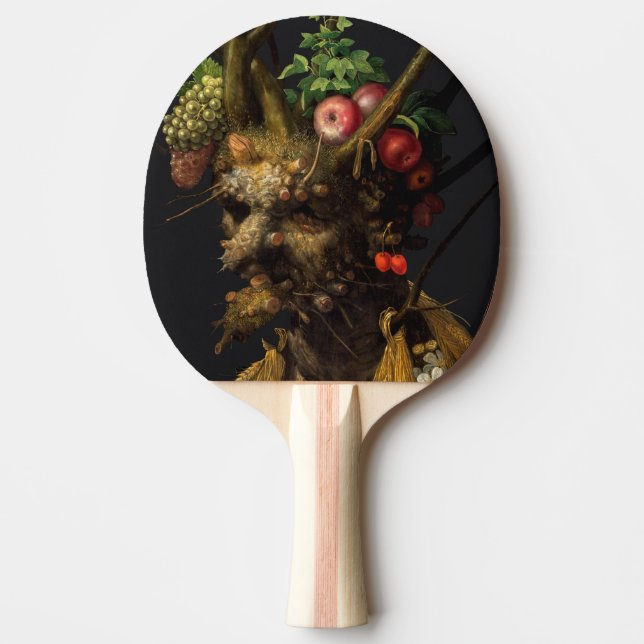 Giuseppe Arcimboldo - fyra säsong i ett huvud Pingisracket (Framsidan)