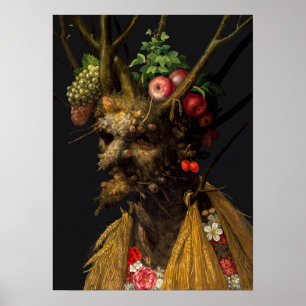 Giuseppe Arcimboldo - fyra säsong i ett huvud Poster