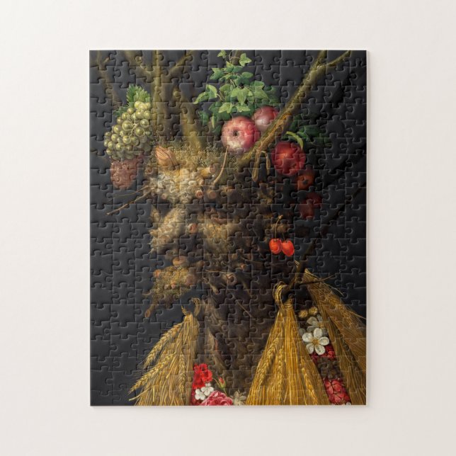 Giuseppe Arcimboldo - fyra säsong i ett huvud Pussel (Vertikal)