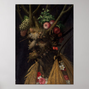 Giuseppe Arcimboldo fyra säsonger i ett huvud Poster