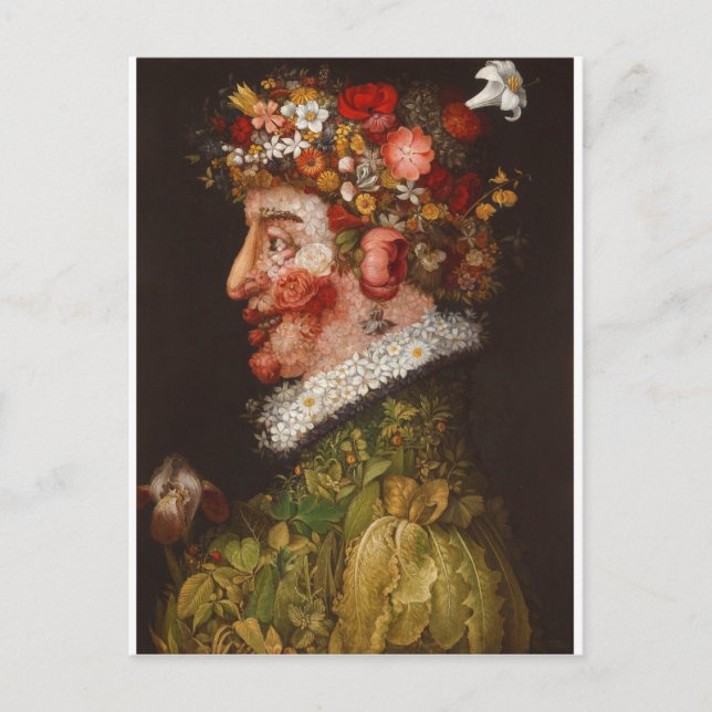 Giuseppe Arcimboldo - La Primavera Vykort (Framsida)