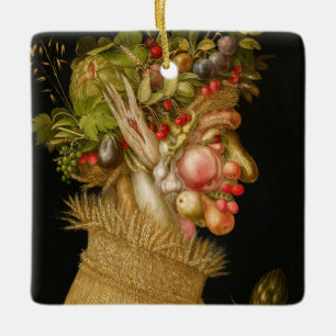 Giuseppe Arcimboldo - Sommaren Julgransprydnad Keramik