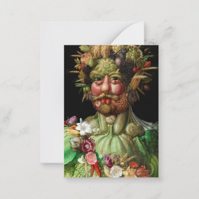 Giuseppe Arcimboldo - Vertumnus Anteckningskort (Framsida)