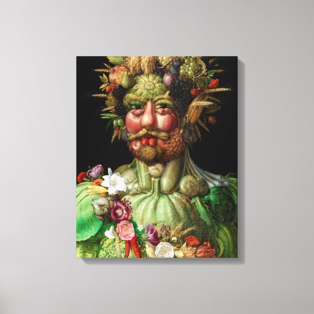 Giuseppe Arcimboldo - Vertumnus Canvastryck (Framsida)