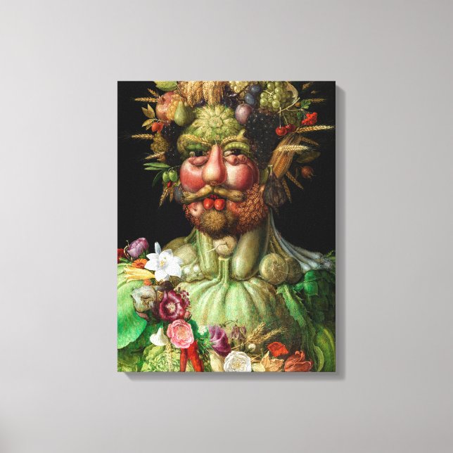 Giuseppe Arcimboldo - Vertumnus Canvastryck (Framsida)