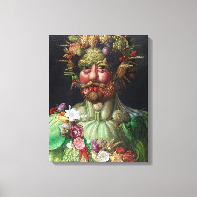 Giuseppe Arcimboldo Vertumnus Canvastryck (Framsida)