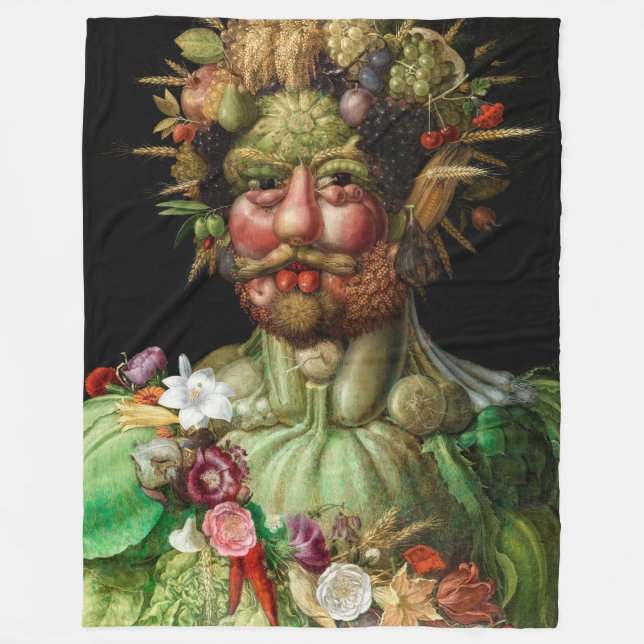 Giuseppe Arcimboldo - Vertumnus Fleecefilt (Framsidan)