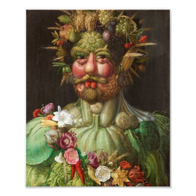 Giuseppe Arcimboldo - Vertumnus Fototryck (Framsidan)