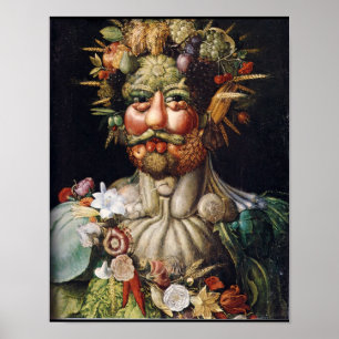 Giuseppe Arcimboldo Vertumnus Grönsak-Man affisch