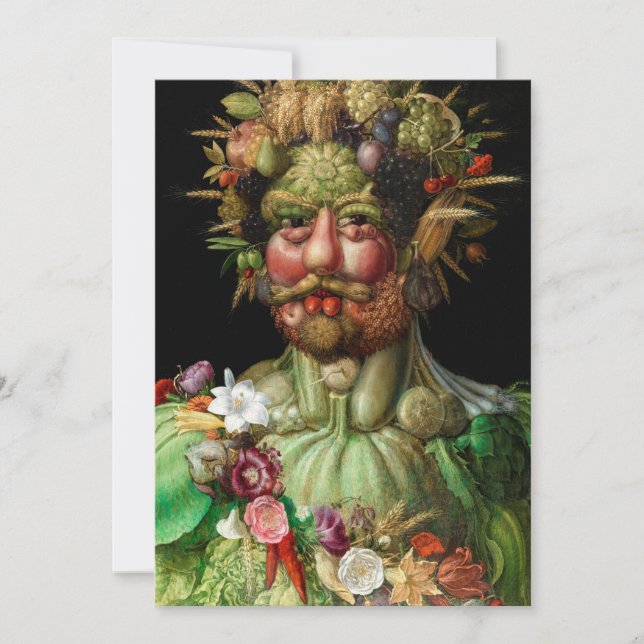 Giuseppe Arcimboldo - Vertumnus Inbjudningar (Framsida)