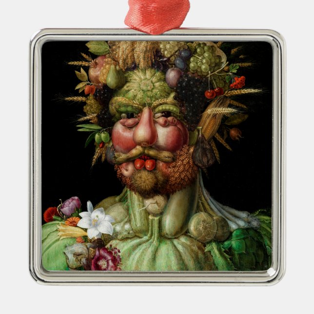 Giuseppe Arcimboldo - Vertumnus Julgransprydnad Metall (Framsidan)
