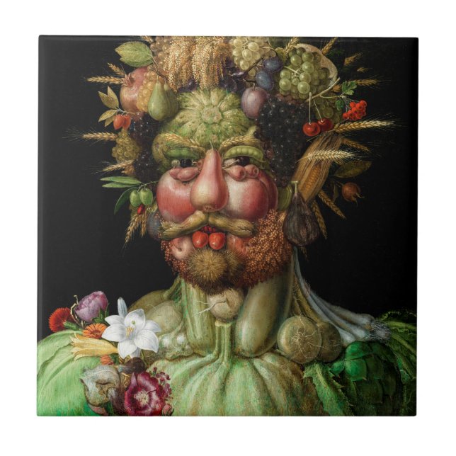 Giuseppe Arcimboldo - Vertumnus Kakelplatta (Framsidan)