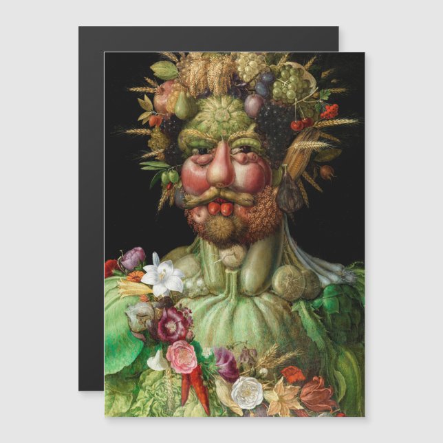 Giuseppe Arcimboldo - Vertumnus Magnetic Card (Fram/baksida)