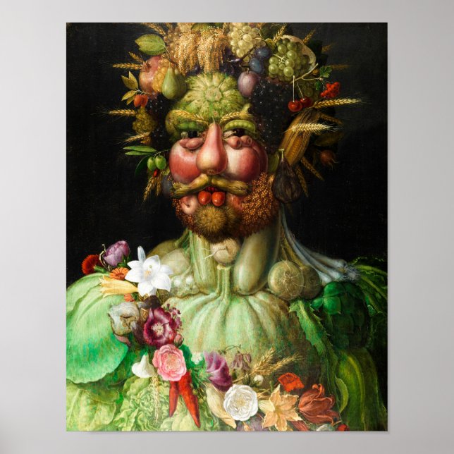 Giuseppe Arcimboldo: Vertumnus Poster (Framsidan)