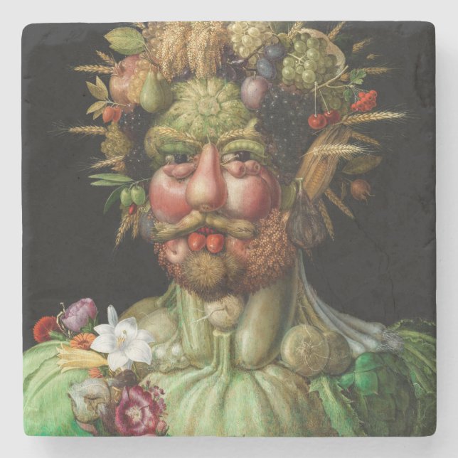 Giuseppe Arcimboldo - Vertumnus Stenunderlägg (Framsidan)