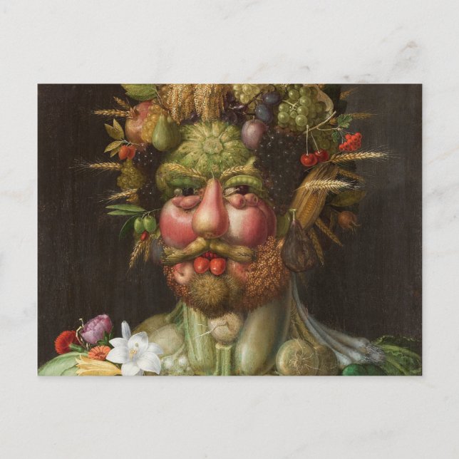 Giuseppe Arcimboldo - Vertumnus Vykort (Framsida)