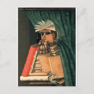 Giuseppe Arcimboldos bibliotekarie Vykort