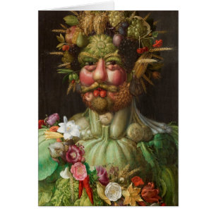 Giuseppe Arcimboldos Vertumnus (1590) Hälsningskort