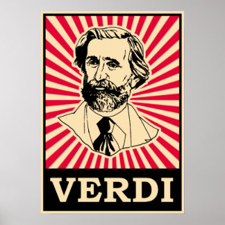 Giuseppe Fortunino Francesco Verdi Poster