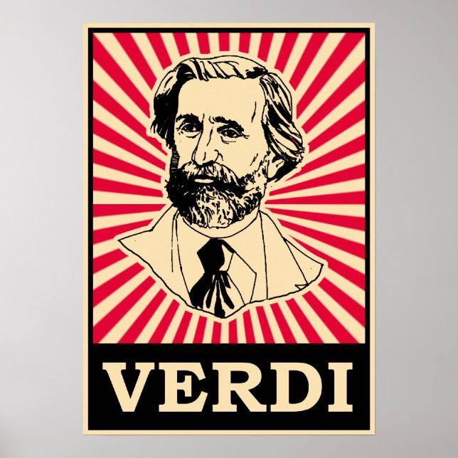 Giuseppe Fortunino Francesco Verdi Poster (Framsidan)