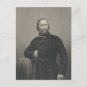 Giuseppe Garibaldi, graverad av D.J Pound Vykort