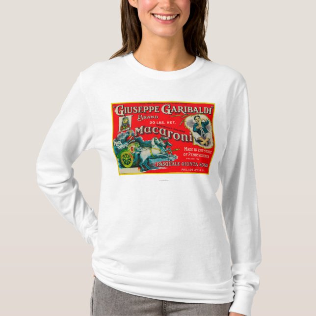 Giuseppe Garibaldi Macaronietikett Tee (Framsida)