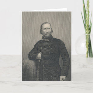 Giuseppe Garibaldi som inristas av D.J, dunkar Kort