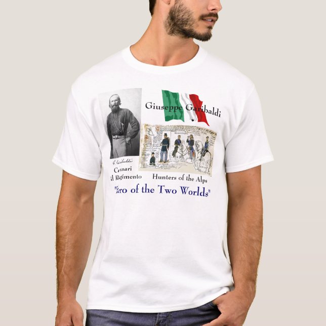 Giuseppe Garibaldi Tee (Framsida)