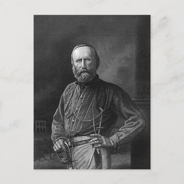 Giuseppe Garibaldi Vykort (Framsida)