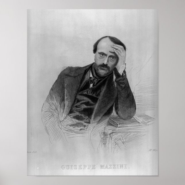 Giuseppe Mazzini Poster (Framsidan)