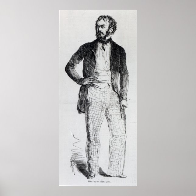 Giuseppe Mazzini Poster (Framsidan)